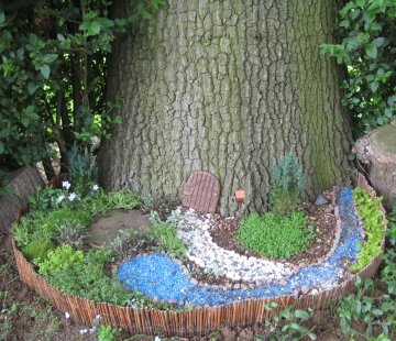 fairy garden weeded